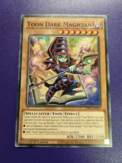 *EURO ENGLISH* Toon Dark Magician Common 1st Ed LDS1-EN067 NM Yugioh - Image 1