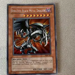 Konami Red-Eyes Black Metal Dragon FMR-001 Promo Holo 1st Ed 2800/2400 - Image 1