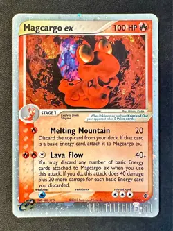 Magcargo ex SWIRL! 95/97 2003 EX Dragon Pokemon Card TCG Nintendo Holo Rare - Lp - Image 1