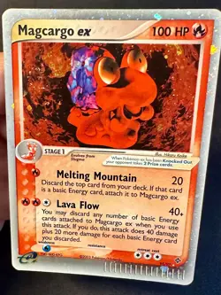 Magcargo ex SWIRL! 95/97 2003 EX Dragon Pokemon Card TCG Nintendo Holo Rare - Lp - Image 2