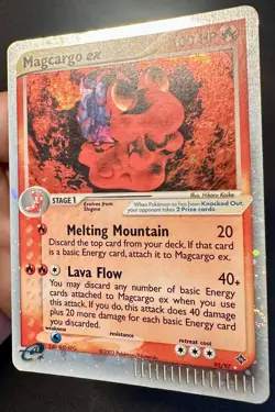 Magcargo ex SWIRL! 95/97 2003 EX Dragon Pokemon Card TCG Nintendo Holo Rare - Lp - Image 4