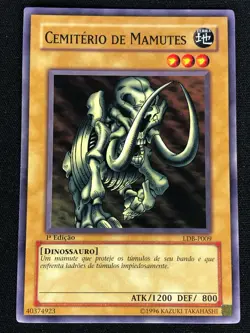 YUGIOH MAMMOTH GRAVEYARD LDB-P009 1ST COMMON (NM) PORTUGESE-LOB! - Image 1