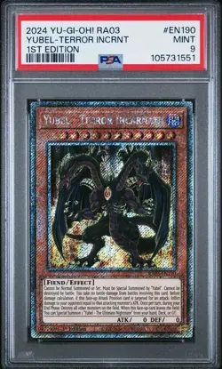 2024 YU-GI-OH! RA03-QUARTER CENTURY BONANZA YUBEL - TERROR INCARNATE PSA 9 - Image 1
