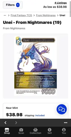 Unei 19-119L - Y’shtola 19-124L - Final Fantasy TCG Legend Cards - NM - Image 5