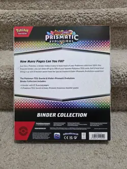 Pokemon TCG Scarlet & Violet Prismatic Evolutions Binder Collection New & Sealed - Image 2