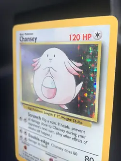 CHANSEY - Holo Rare Base Set 1999 Pokemon TCG WOTC - LP - Image 2