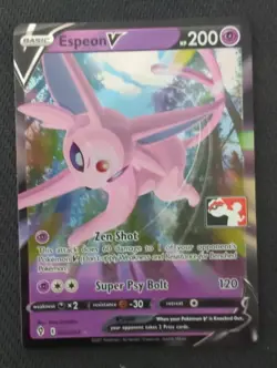 Pokemon TCG Espeon v Prize Pack Series One 064/203 Holo Ultra Rare - Image 1