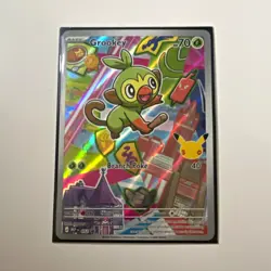 Grookey 052 Holo Promo Pokemon TCG Card 1st Partner Collection 30th anniversary - Image 1