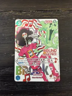 Round 1 Brook English One Piece Promo OP11-056 In Hand! - Image 1