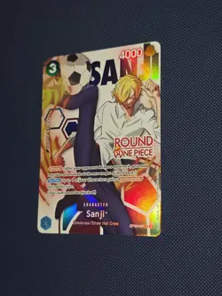 Round 1 Sanji English One Piece Promo OP15-047 In Hand! - Image 1