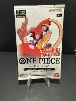 Bandai One Piece x Round 1 Promo Pack 1 Sealed One Piece TCG 🔥 English - Image 1