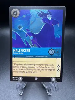 FOIL Disney Lorcana TCG - Maleficent Sinister Visitor - 150/204 0627 - Image 1