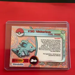 Topps Chrome Nidorina #30 TV Animation Edition Foil Chrome Pokemon TCG Card - Image 2