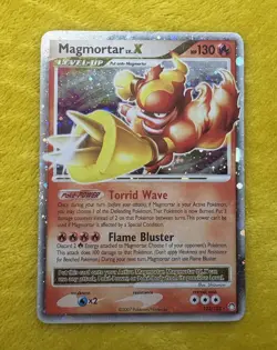 Pokemon TCG Magmortar LVL x Reverse Holo Rare Card 123/123 Mysterious Treasures - Image 1