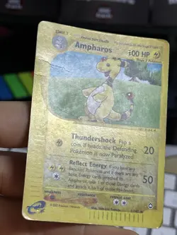#2 Ampharos 1/147 Aquapolis 2002 Reverse HOlo Rare Pokemon Card TCG - Image 5