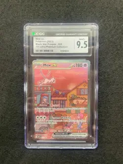 Pokemon CGC 9.5 Mew ex 053 Scarlet & Violet Promo Cards Holo English 151 MINT+ - Image 1