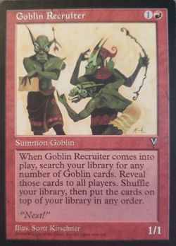 MTG Goblin Recruiter - Visions 1996 Magic The Gathering Card NM (DS3D1PH)....... - Image 3