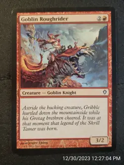 Goblin Roughrider Magic NM Red Common MAGIC MTG CARD.... ..... (DS3D1B5) - Image 1