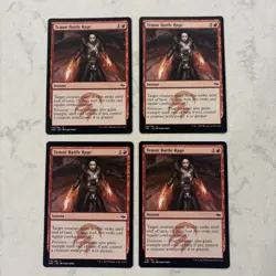Magic the Gathering MTG Temur Battle Rage Play Set Of 4 Cards - Image 1