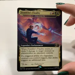 Franklin's Finality (Extended Art) 0403 - Commander: Marvel Super Heroes MTG NM - Image 1