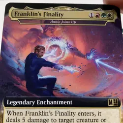 Franklin's Finality (Extended Art) 0403 - Commander: Marvel Super Heroes MTG NM - Image 2