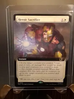 Heroic Sacrifice (Extended Art) Commander: Marvel Super Heroes MTG Regular NM - Image 3