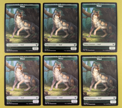 6 Wolf Token Theros Beyond Death Magic the Gathering MTG 6 - Image 1
