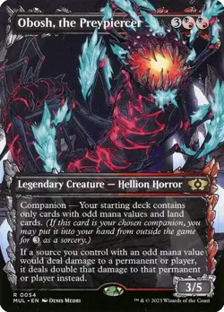 2x Obosh, the Preypiercer - Extended Art Showcase MUL NM MTG - Image 1