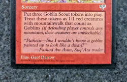 Goblin Scouts Magic the Gathering (Mirage) NM Never Played MTG .....(DS3D1K3) - Image 5