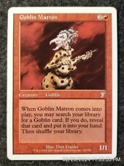 Magic the Gathering -MTG-Goblin Matron NEVER PLAYED ...... (DS3D1D9) - Image 1