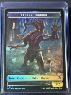 Eldrazi Horror // Human Soldier Token INR 1/3 Magic MTG FOIL NM - Image 1