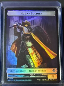 Eldrazi Horror // Human Soldier Token INR 1/3 Magic MTG FOIL NM - Image 2
