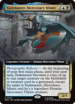Taskmaster, Mercenary Mimic (Extended Art) 425 Marvel Super Heroes NM/M MTG - Image 1