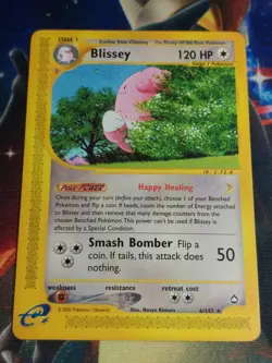 Blissey 6/147 Aquapolis Non Holo Rare Pokemon Card Moderate Play - Image 1