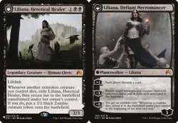 Liliana, Heretical Healer // Liliana, Defiant Necromancer The List NM MTG - Image 1