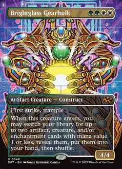 Brightglass Gearhulk - Foil Extended Art DFT LP MTG - Image 1