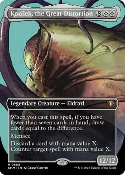 Kozilek, the Great Distortion - Foil Extended Art CMM LP MTG - Image 1