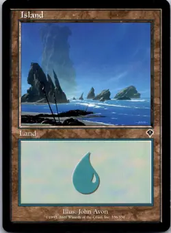 Island (336) 336 Land Invasion Magic: The Gathering Lightly Played - Image 1