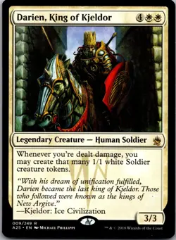 Darien, King of Kjeldor 9 Rare Masters 25 Magic: The Gathering Lightly Played - Image 1