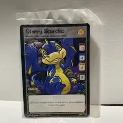 Neopets Starry Scorchio Promo 14/15 Card Rare New Sealed McDonalds Promo 2004 - Image 1