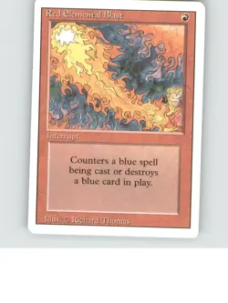 Red Elemental Blast Common Revised Edition Lightly played b3-921 - Image 1