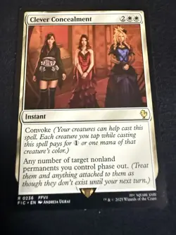 Clever Concealment 0236 MTG Final Fantasy VII Commander FIC Rare Nonfoil NM - Image 1