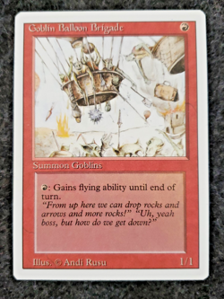 Goblin Balloon Brigade Magic the gathering 3rd MTG MINT NEVER PLAYED (DS3D1K2) - Image 1