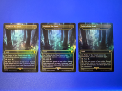 3x Paths of the Dead / Cavern of Souls MTG NM/M Foil Lord of the Rings Commander - Image 1