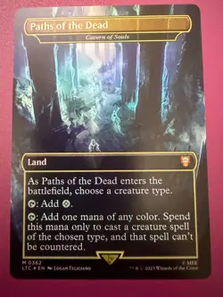 3x Paths of the Dead / Cavern of Souls MTG NM/M Foil Lord of the Rings Commander - Image 3