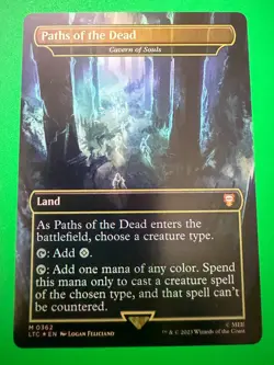 3x Paths of the Dead / Cavern of Souls MTG NM/M Foil Lord of the Rings Commander - Image 4