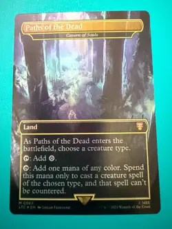 3x Paths of the Dead / Cavern of Souls MTG NM/M Foil Lord of the Rings Commander - Image 5