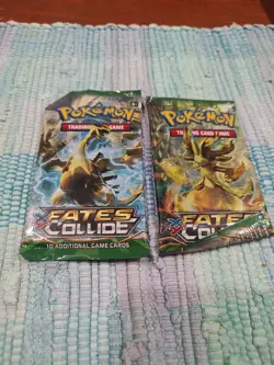 Pokemon XY Fates Collide Sealed Booster Pack 2x Bundle - Image 1