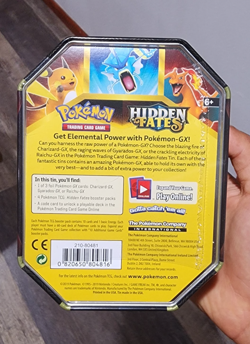 SEALED Pokemon TCG Hidden Fates Charizard GX Tin Box NEW - Image 2