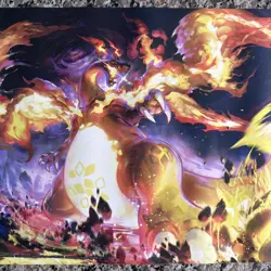 Pokemon Official Charizard UPC Ultra Premium Rubber Play Mat Playmat New Unused - Image 3